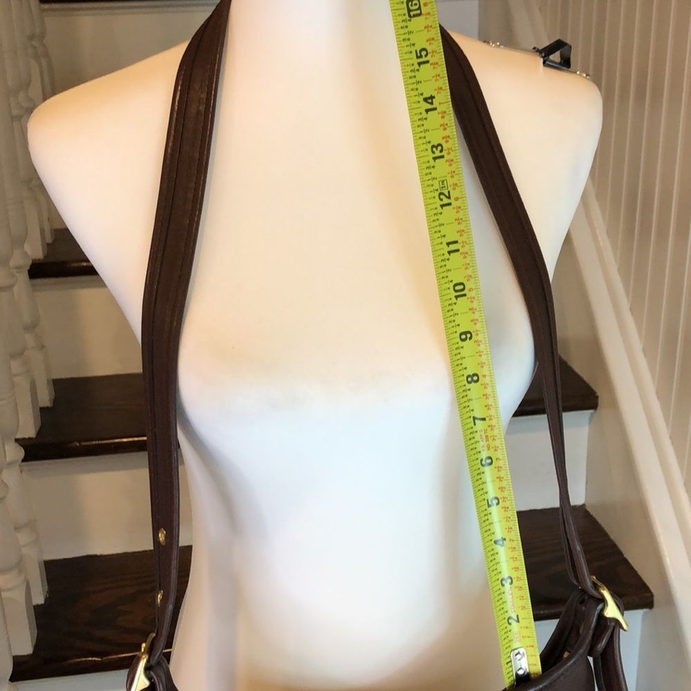 COACH Bleeker Brown Leather Bucket Duffle Feeder Crossbody Shoulder Bag 9816 - Picture 14 of 16